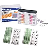 harren24 Pooltester Testkit für pH-Wert/freies Chlor/Brom inkl. 40 Testtabletten (Rapid) in Aufbewahrungsbox