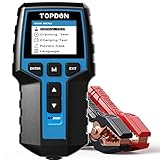 Topdon Autobatterietester 12 V 24 V Lasttester, BT200 100–2000 CCA Automotive Lichtmaschinen-Tester, digitaler Autobatterie-Analysator, Ladesystem-Tester für Auto, LKW, Motorrad, ATV, SUV, Boot, Y