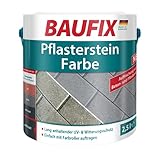 BAUFIX Pflasterstein Farbe anthrazitgrau, 2.5 Liter, Pflastersteinfarbe mit sehr guter Haftung, für Beton und Pflastersteine geeignet, langanhaltender Witterung