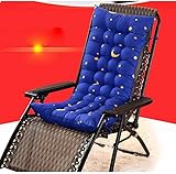 Esszimmerstuhlkissen Sun Lounger Kissen, Gartenmöbel Kissen - Ersatzgarten Liegestuhl Relaxer Stuhl Kissen Grün Design Dicke gepolstete Bett Recliner Relaxer Stuhl Sitzbezug for Reisen / Urlaub / I