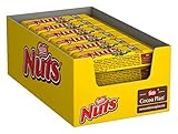 NESTLÉ NUTS Schokoriegel, der Klassiker mit ganzen Haselnüssen & Karamell umhüllt von Milchschokolade, 24er Pack (24 x 42g)