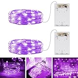 LED Lichterkette Batterie [2 Pack], 3M 30 LED Lichterkette mit Timer, Draht Micro Lichterkette Innen/Außen für Party, Garten, Weihnachten, Halloween, Hochzeit, Beleuchtung, Z