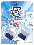 WC FRISCH Duo-Aktiv Reinigungswürfel für Wasserkästen, 1 x 2 Stück, Reinigungsschaum und frischer D