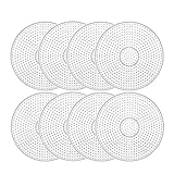 Xinlie Steckperlen Platte Steckplatten Transparent Bügelperlen Stiftplatte Bügelperlen Platte Steckplatten Set Bügelperlen Platten für DIY-Prozess Manuelle Erstellung, Verschieden Muster (8 Stücke)