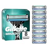 Gillette Mach3 Rasierklingen, 8 Ersatzklingen für Nassrasierer Herren mit 3-fach Kling