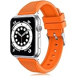 TOPsic Armband für Apple Watch Armband 38mm 40mm 42mm 44mm, Ersatzarmband Sportarmband Zubehör Silikon Armbänder für iWatch Series 6 5 4 3 2 1