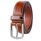 STILORD 'Kyle' Gürtel Herren Leder Braun Businessgürtel Vintage Arbeitsgürtel für Anzug Jeans Ledergürtel Männer in Geschenkbox Echtes Vollleder 34 mm Breit, Farbe:porto - braun, Größe:110