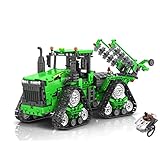 MKABL Technik Traktor Klemmbausteine Set, Crawler Traktor Bausatz für 9620RX, Modellbausatz mit Motoren Kompatibel mit Lego - 1706 T