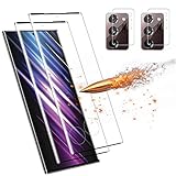 Agedate für Samsung Galaxy Note 20 Ultra Schutzfolie mit Kameraschutzfolie[2+2 Stück], 9H Härtglas Kratzfest Displayschutz, Ultra-klar Panzerglasfolie, Schwarzer R