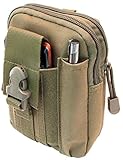 Outdoor Saxx® - Taktische Gürtel-Tasche, Hüft-Tasche, Transport-Tasche für Ausrüstung Handy Smartphone GPS Tracker MP3 Player Messer, Khaki/beig