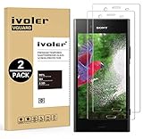 ivoler [2 Stücke] Panzerglas Schutzfolie für Sony Xperia XZ1 [9H Härte] [Anti- Kratzer] [Bläschenfrei] [2.5D Runde Kante]