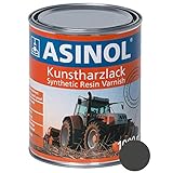 ASINOL FENDT GRAU ALT 1000 ml Kunstharzlack Farbe Lack 1l Liter D