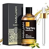 MAYJAM ätherische Öle Ylang 100 ml, 100% Reine Natürliche ätherische Öle, ätherisches Aromatherapieöl von Therapeutischer Qualität, Duftöle für Diffusor, Luftbefeuchter, Entspannen, S