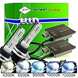 Akhan XSET-12V-H7-10000K Digital 9-32V 35W CANBUS Xenon Kit Nachrüstsatz H7 10000 Kelvin inkl. HID Vorschaltgerät, Xenon Brenner Lampe und Montage Material ohne Fehlermeldung und ohne Flack