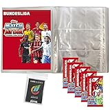 collect-it 2021/22 Topps Match Attax - Bundle mit 1 Leere Sammelmappe Bundle mit 5 Booster + 40 Hüllen S