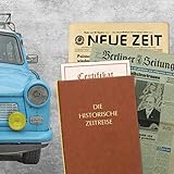 Original-Zeitung aus der ehemaligen DDR vom Tag der Geburt 1951 - historische DDR-Zeitung inkl. Mappe & Zertifikat als Geschenk