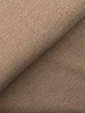 Bündchenstoff Schlauch Meterware uni meliert 4 Farben ab 50cm (Beige, 50cm)