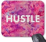 Gaming mouse pad hustle aquarell modern typography design für desktop und laptop 1 pack