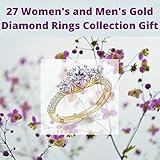 27 Women's and Men's Gold engagement solitaire Diamond Rings: wedding jewelry Collection (English Edition)