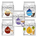 Tassimo Sweet Dreams Set: Milka Kakao, Suchard Kakao, Oreo, Chai Latte, Cappuccino, Heiße Schokolade, Milchtee, 5 Sorten T-D