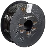 Amazon Basics 3D-Drucker-Filament aus PLA-Kunststoff, 1,75 mm, Schwarz, 1-kg-Sp