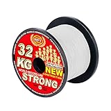 WFT New KG Strong Trans 600m 0,12mm 15kg - Geflochtene Angelschnur Zum Meeresangeln, Meeresschnur, Schnur Zum Ang