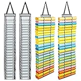 Binogram 2 StüCk Vinyl Aufbewahrungs Organizer mit 24 und 48 Rollen FFChern HHNgendes Vinyl Rollen Aufbewahrung Regal für Schrank EIN der Wand Montiert TüR