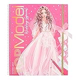 Depesche 11491 TOPModel - Create your Wedding Special Malbuch, Mal- und Stickerbuch mit 60 Seiten inkl. Sticker zum Gestalten traumhafter Hochzeits-Kleider, ca. 28 x 23,7 x 1,5