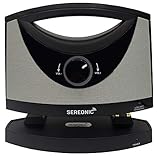 SEREONIC Tragbare Drahtlose TV Lautsprecher Box – Fernsehen im Heimkino Ohne Dröhnende Lautstärke - Smart Lautsprecher für Fernseher für Schwerhörige, Ältere und Senioren - RF-Sender, 30 m Reichw