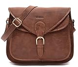 LEABAGS Riyadh Schultertasche aus echtem Büffel-Leder im Vintage Look - Larg