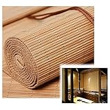 Lak Natürliche Bambus-Rollo Raffrollo, Bambusrollo, Holzrollo Jalousie, 50-140cm Breite Bambus Raffrollo, für Fenster Türen Balkone, mit Seitlichem Zug (Size : 105x150cm/41x59in)