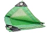 Sywlwxkq Tarpaulin Waterproo Shade Netting Sonnenschutz für Garten, Carport, Dach, staubdichtes grünes Sonnenschutzsegel. Anpassbar (Größe: 4x6m)