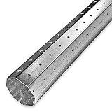 1,2 m Achtkant Rolladenwelle SW 60 verzinkt, Stahlwelle/Achtkantwelle, individuell kürzbar, Behangewicht bis max. 120 kg, von EVEROXX®