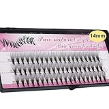 Bodhi2000 60pcs Cluster Eye Peitschen Grafting Fake Individuelle Falsche Wimp