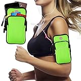 Armband Armtasche, Rennen Outdoor Handytasche Sport Laufen Doppel Reißverschluss Sportarmband für Handy Bis zu 7,0', iPhone 12 Pro 11 XS MAX XR 8 7 6 6S Plus, Samsung S20 S10 Plus S8 Huawei P40