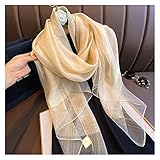 JINYIWJ Schal 2021 Luxus Seidenschal Damen Winter Warme Schal Wraps Dame Foulard Hijab Schals Plaid Weibliche Dünne Pashmina Bandana Stirnband (Color : 5, Size : 80x190CM)