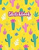 Sketchbook: Cute Drawing Note Pad and Sketch Book for Kids, Girls and Adult - Large 8.5 x 11 Matte Cover with White Interior (Perfect for Sketching, ... Write and Draw Journal and Notebook)