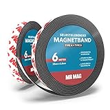 MrMag® Magnetband selbstklebend stark - ideal für Fliegengitter - 6m + 6m - TYP A+B Magnetklebeb