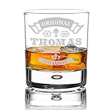 polar-effekt Whiskyglas Personalisiert 330 ml - Geschenk-Idee für Männer - Tumbler Whiskeyglas mit Gravur Name und Jahreszahl mit Motiv Original-Ex