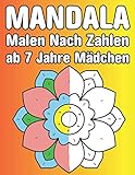mandala malen nach zahlen ab 7 jahre mädchen: Einfach, leicht und entspannend Große Farbe nach Zahlen Mandalas Kinder Malbuch Farbe nach Zahlen von 7 Jahre Mädchen)