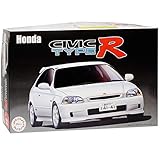 Fujimi Hon-da Civic Type-R EK9 3 Türer Weiss Späte Version 6. Generation 1995-2000 Kit Bausatz 1/24 M