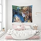 NHhuai Wandbehang Tapisserie Tapisserie Wand Kunststoff Home Decor Yogamatte Multifunktionaler Wandteppich der Charakter-S