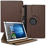 Nauci Tablet Schutz Hülle kompatibel für Archos Copper 101C hochwertiges Kunstleder mit Standfunktion 360° Drehbar Cover Universal Case, Farben:B