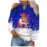 Weihnachten wollpulli Damen Langarm Shirts Damen Langarm Sport Damen wollpulli Damen Oversize reitshirt Damen Langarm Damen blusen Sommer Damen Pullover sexy kissmoda Shirt g