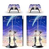 XIANYING Anime PS5 Standard Disc Edition Skin Sticker Decal Cover für Playstation 5 Konsole & Controller PS5 Skin Sticker Viny