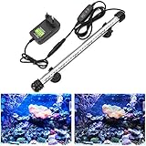 GreenSun Led Aquarium Beleuchtung Aquarium Licht Unterwasserbeleuchtung Wasserdicht IP68 Aquarium Lampe, Weiß & Blau, 28