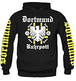 uglyshirt89 Dortmund Ruhrpott Kapuzenpullover | Fussball | Schwarz | Zeche | Männer | Liebe | Ruhrgebiet | Herrn | Trikot | Westfalen (S)