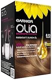 Garnier Olia Haar Coloration Aschblond 8.13 / Färbung für Haare enthält 60% Blumen-Öle für 8 Wochen intensive Farbkraft - Ohne Ammoniak - 3 x 1 Stück