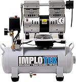 850W 14L Silent Flüsterkompressor Druckluftkompressor nur 55dB leise ölfrei flüster Kompressor Compressor IMPLOTEX