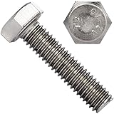 OPIOL QUALITY® Sechskantschrauben DIN 933 M6x30 mm aus Edelstahl A2 V2A (100 Stück) Gewindeschrauben Maschinenschrauben Außensechskant Vollgewinde Sechsk